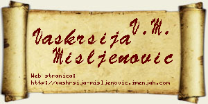 Vaskrsija Mišljenović vizit kartica